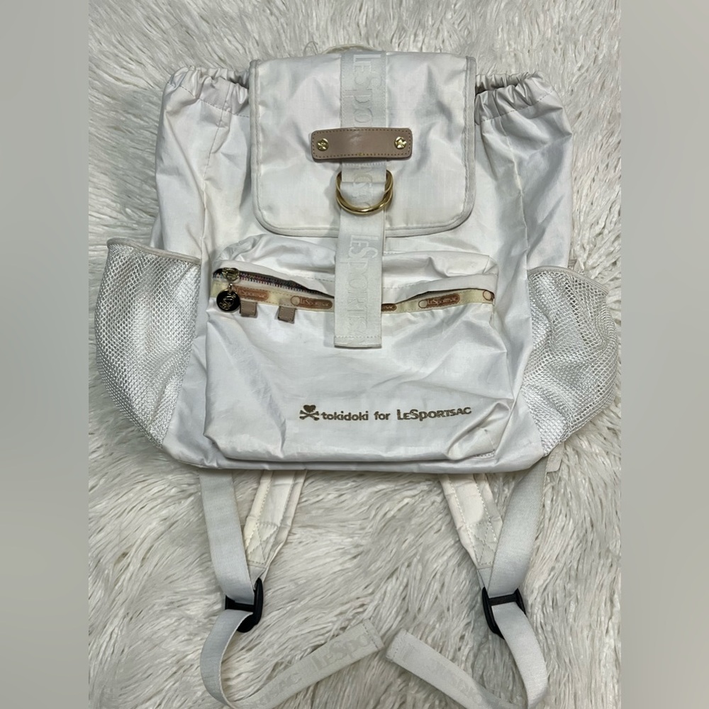 Tokidoki x LeSportsac Adios Scuola Backpack in Bianco White